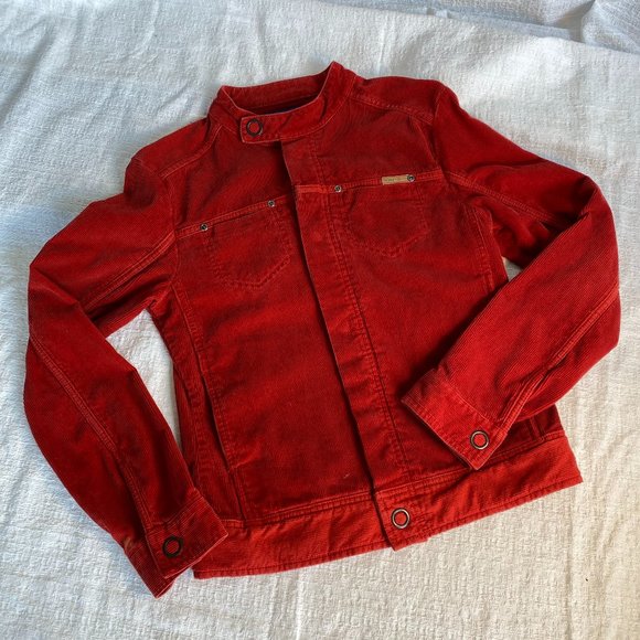 M-ONE-11 International brand red corduroy jacket - Picture 7 of 7
